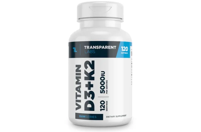 مکمل ویتامین D برای پوست: Transparent Labs Vitamin D3 + K2