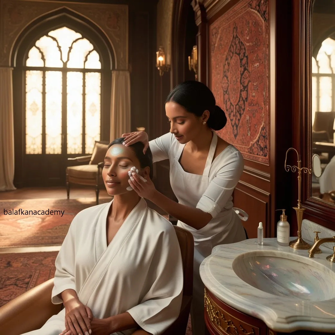 Skin cleansing training at balafkanacademy