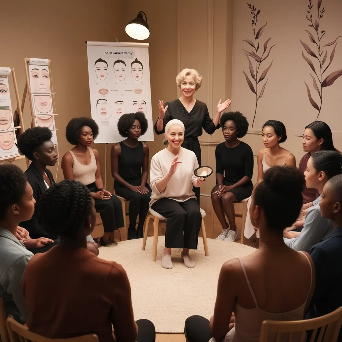 Facial training by balafkanacademy teachers